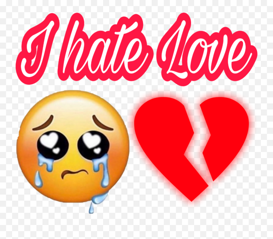 The Most Edited I - Hatelove Picsart Heart I Hate Love Png Emoji,Akane Heart Emoticon Kanade