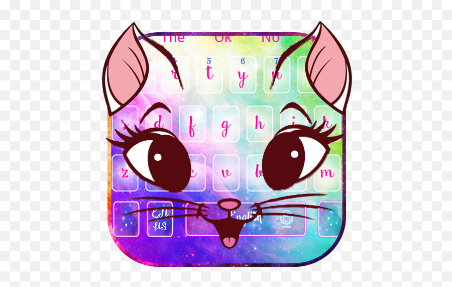 Galaxy Kitty Emoji Keyboard Theme - Dot,How To Turn On Emojis On Galaxy