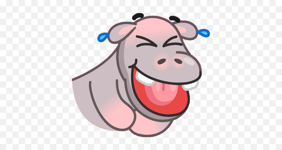 Sticker Maker - Hopper Hippo Happy Emoji,King Emoticon Gif