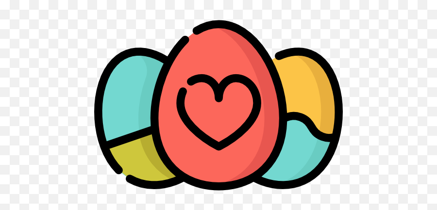 Easter Easter Egg Smiley Emoticon Heart For Easter - 512x512 Easter Icon Eggs Emoji,Red Heart Emoticon