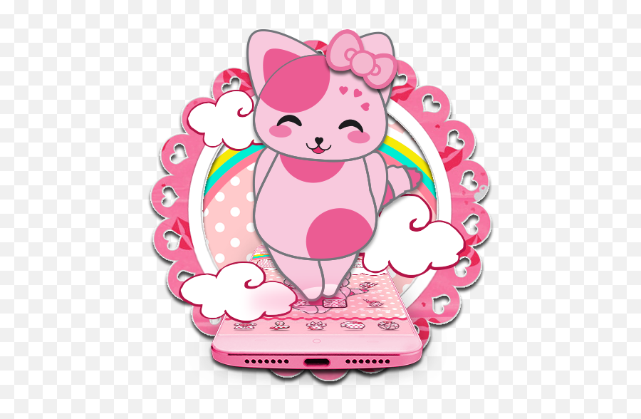 Rosa Pink Kitten Theme Apk 111 - Download Apk Latest Version Girly Emoji,Android Jaguar Emoji Old