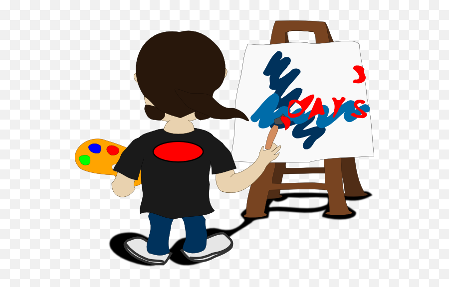 Clip Art Artist Paint Palette Clipart Kid - Clipartix Animated Painter Clipart Transparent Emoji,Artist Palette Emoji