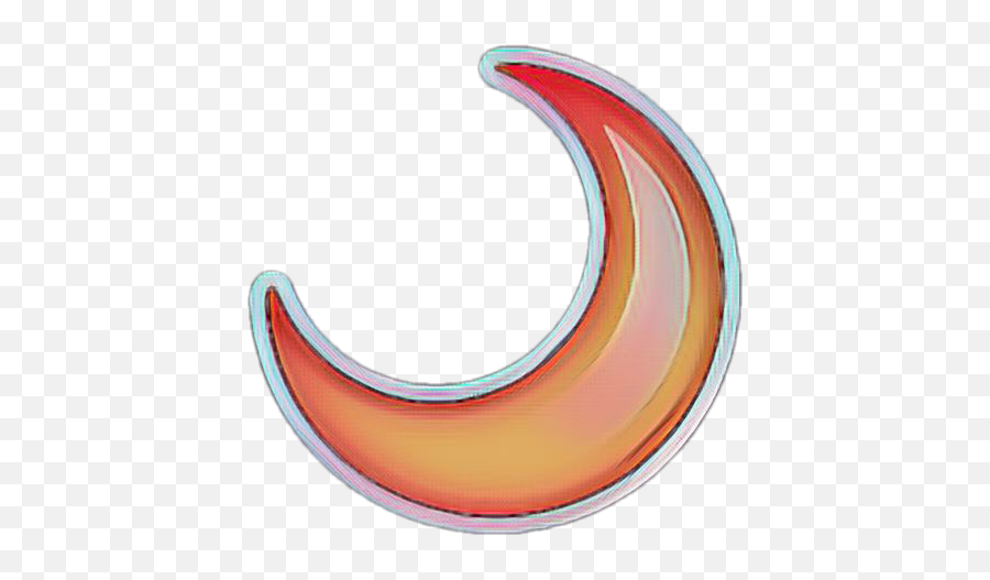 Moon Orange Magic Luna Medialuna Emoji Whatsapp - Moon Medialuna De Whatsapp,Fish Moon Emoji
