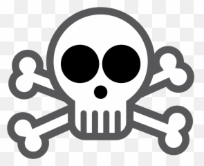 Free Skull And Crossbones Transparent - Heavy Metal Hand Vector Emoji,Bride Knife Skull Emoji