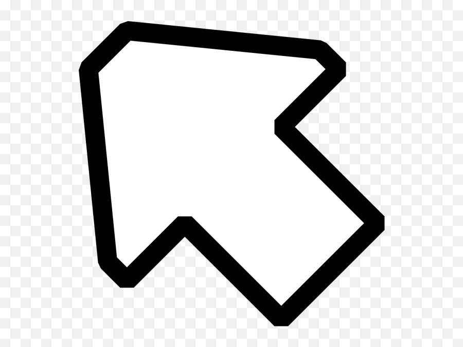 Top Left Empty Arrow Png Svg Clip Art For Web - Download Emoji,Black Hand Emoji Pointed Up