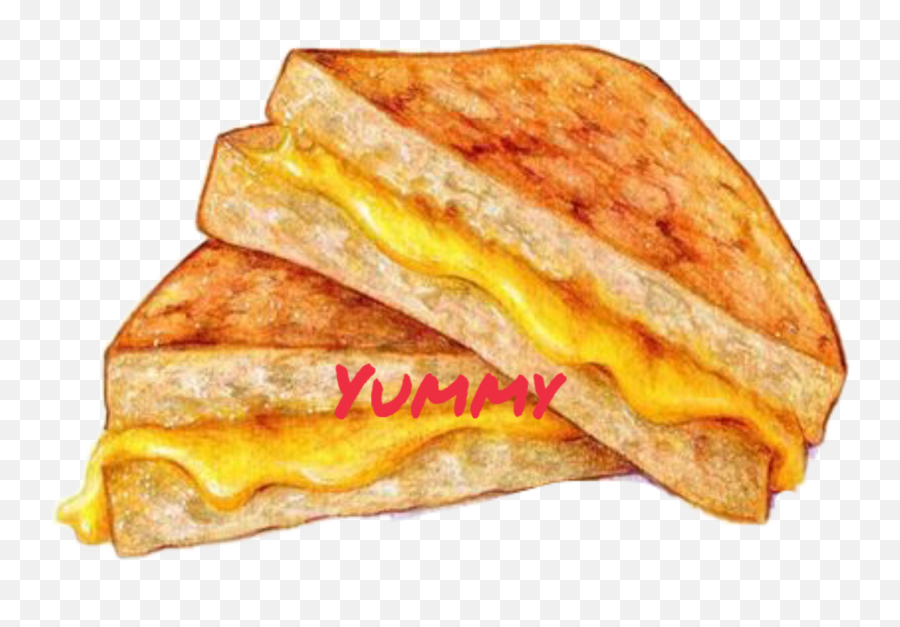 Yummy Text Grilledcheese Sticker - Grilled Cheese Sandwich Emoji,Grilled Cheese Emoji