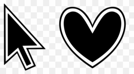 Black Aesthetic Cursors - Sweezy Custom Cursors Emoji,Aesthetic Emoticon Heart