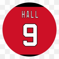 Taylor Hall Home Jersey By Puckstyle - Wat Ratburana Emoji,Hockey Puck Emoji
