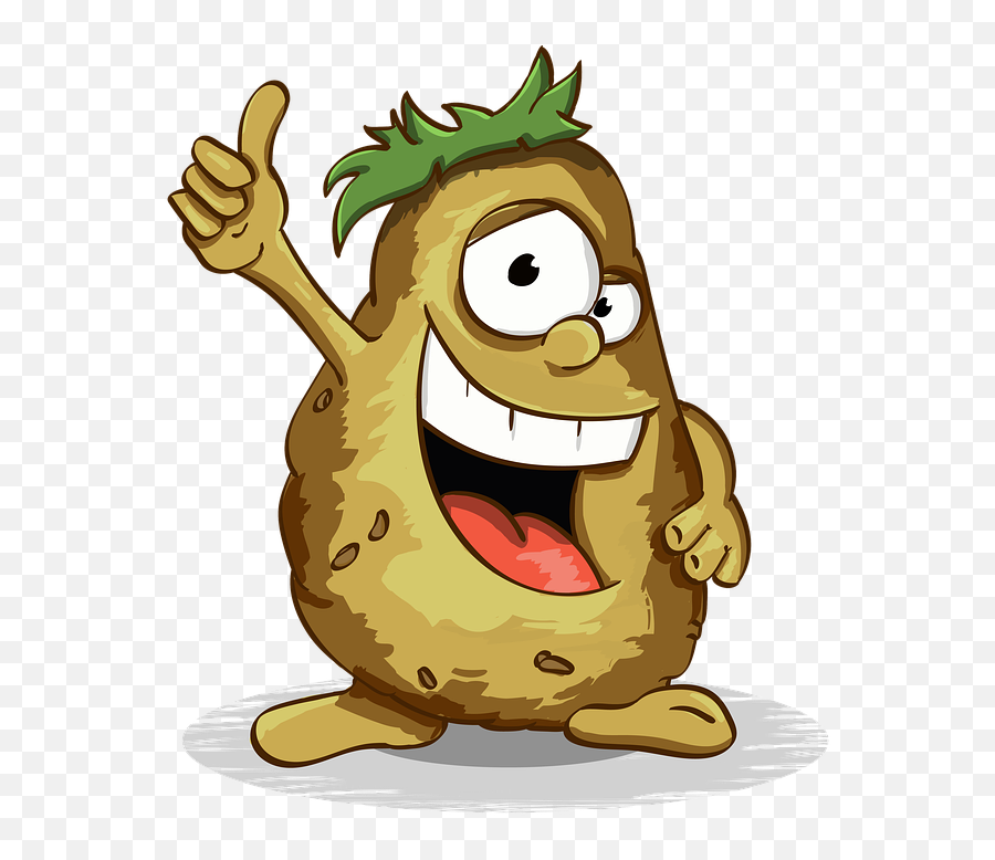 Download Potatoes Smile Thumbs Up - Cartoon Potato Thumbs Up Emoji,Smile Thumbs Up Emoji