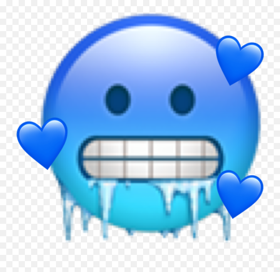 Iphone Emoji Iphoneemoji Art Sticker - Emoji Frozen,Cold Emotions