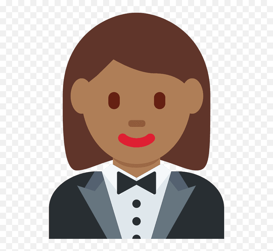 Woman In Tuxedo Emoji Clipart - Women In Tuxedo Emoji,Tuxedo Emoji