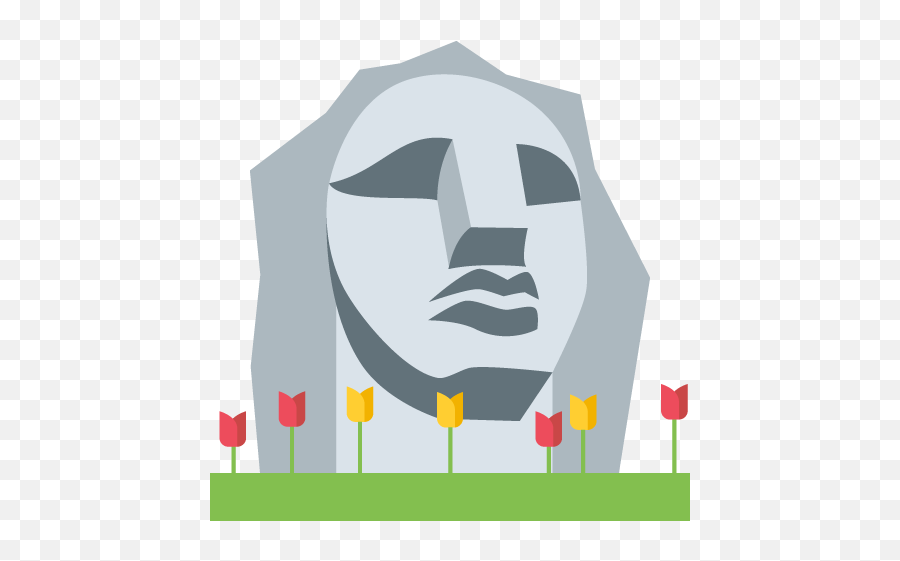 Moai Emoji Text Messaging Plant Grass,Easter Emoji