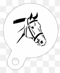 Coffee Stencils Duster - Food Safe U2013 Stencil Warehouse Wall Stencil Horse Design Emoji,Horse Emoticon Facebook