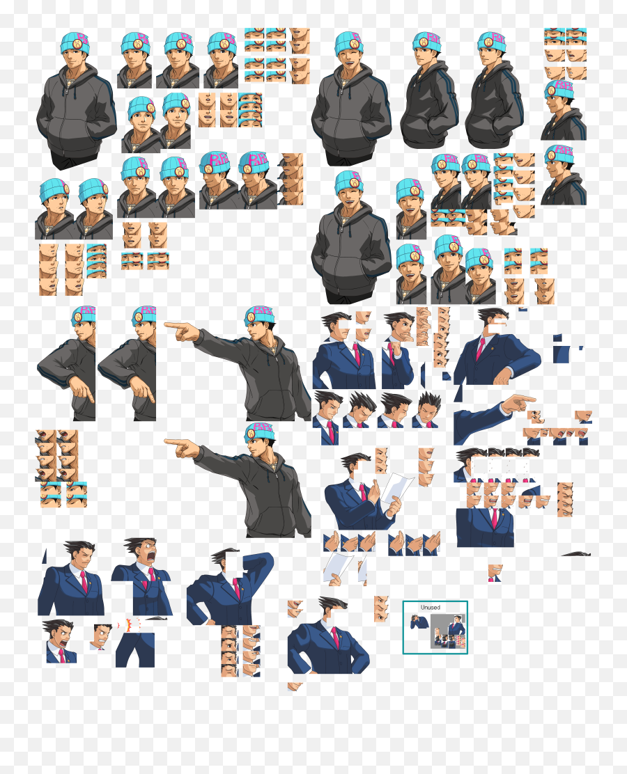 Ace Attorney Hd - Phoenix Wright Sprites Apollo Emoji,Phoenix Wright Text Emoticons