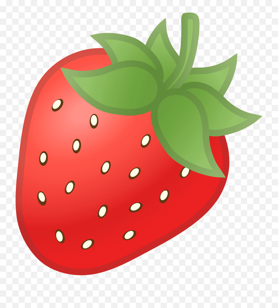 Fresa Clipart Dibujos Animados Descargar Gratis Creazilla - Strawberry Emoji,Emoticon Asustado En El Bosque