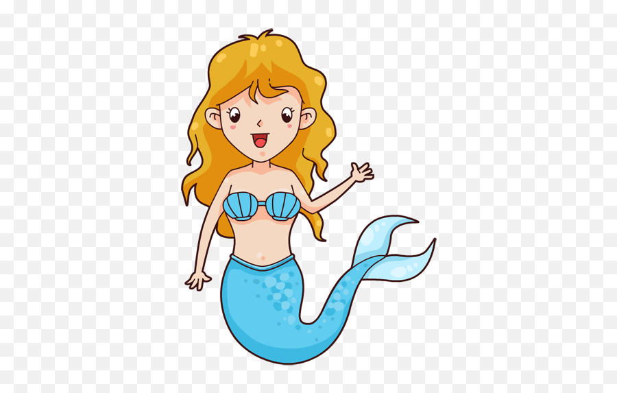 Mermaid Free To Use Clipart - Transparent Background Cartoon Mermaid Png Emoji,Mermaid Emoji Android