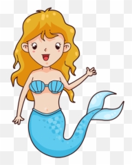 Mermaid Free To Use Clipart - Transparent Background Cartoon Mermaid Png Emoji,Mermaid Emoji Android