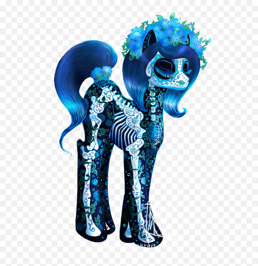 Muertos Ponified Safe Santa Muerte - My Little Pony Dia De Muertos Emoji,Dibujos De Emojis De Baby Yak Yak