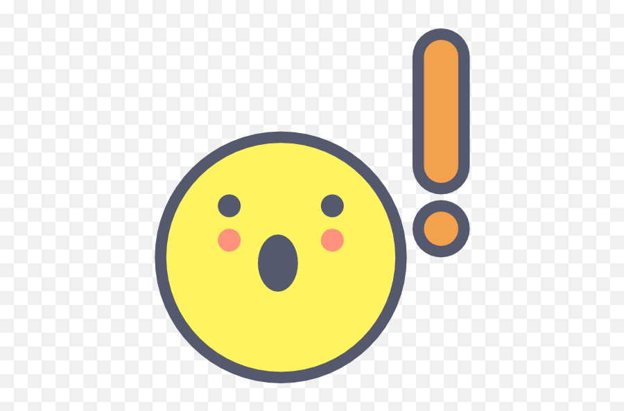 Exclamation - Free Smileys Icons Dot Emoji,Exclamation Emoji