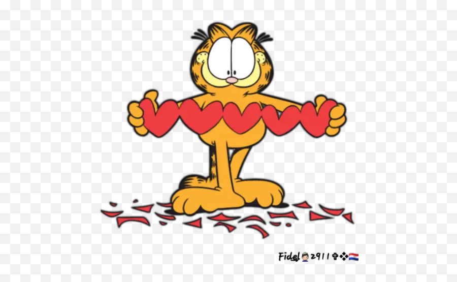 Garfield Clásico Stickers For Whatsapp - Garfield Imagens Emoji,Garfield Emojis For Android