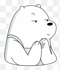 Ice Bearu201d Stickers Set For Telegram - We Bare Bears Ice Bear Stiker Emoji,Emoji Llorando Iphone