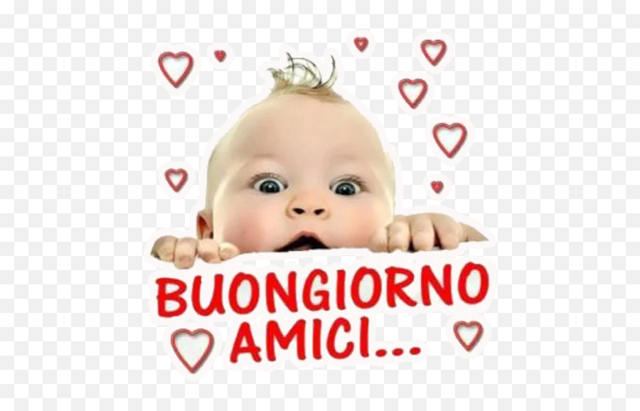 Updated Buongiorno E Buonanotte Litaliano Wastickerapps - Baby Looking Curiously At Things Emoji,Buon Giorno Emoticon
