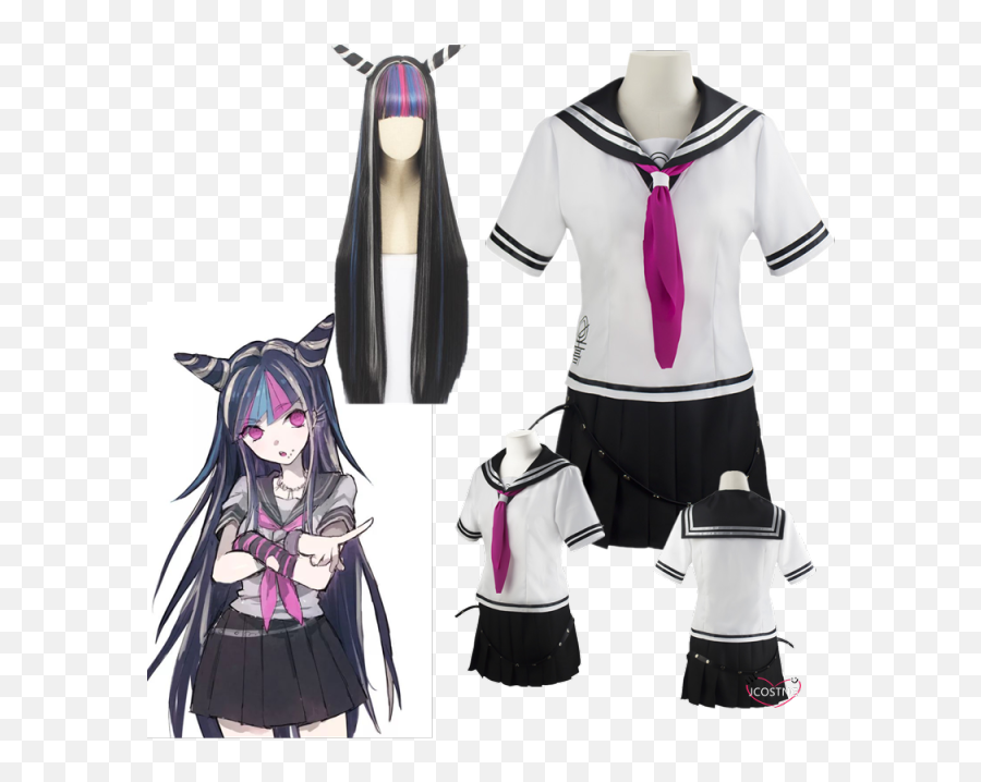 Anime Danganronpa Makoto Naegi Cosplay Kostium Pelny Zestaw Emoji,Shalltear Discord Emoji