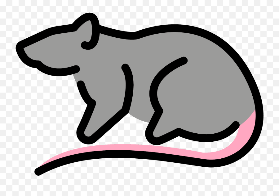 Rat Emoji Clipart - Animal Figure,Skunk Emoji Android