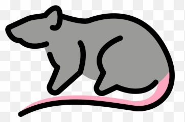 Rat Emoji Clipart - Animal Figure,Skunk Emoji Android