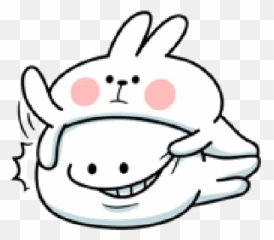 Rabbit U0026 Smile Comic Duo Sticker Pack - Stickers Cloud Emoji,Expressing Emotion Comic