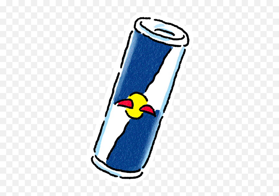 Cartoon Energy Drink Can - Energy Drink Can Beverage Bolt Emoji,Drinking Juice Emoticon Animated Gif