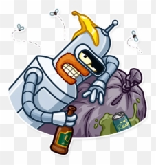 Futurama Tv Show Cartoon Bender Sticker 19 Custom Decals Emoji,Futurama No Emotions