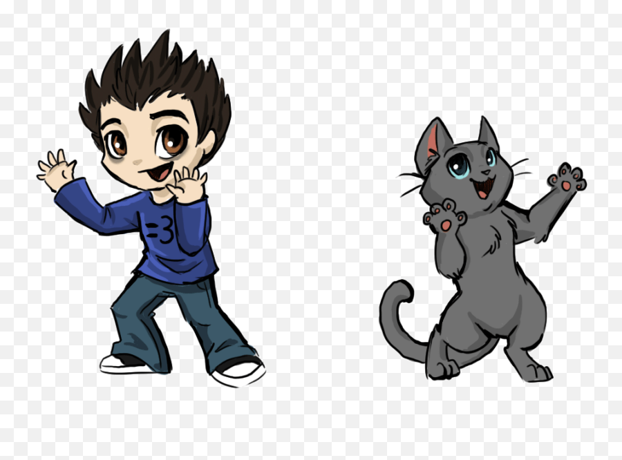 Animated Gif Dancing Cat Ray And The - Fictional Character Emoji,Dancing Cat Emoji