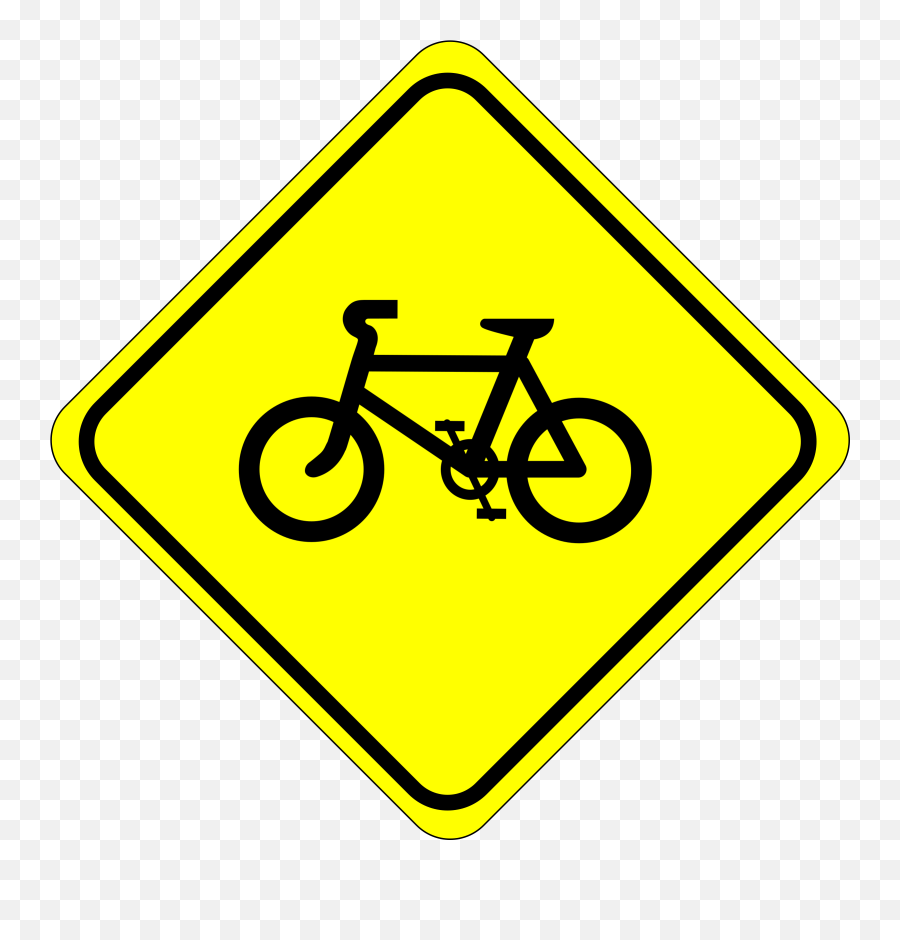 Roadsign Watch For Bicycles By Simarilius Roadsign By John - Bike Sign Clipart Emoji,Jump Rope Emoji