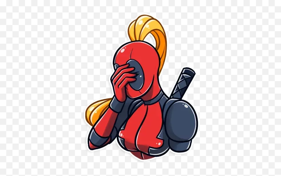 Lady Deadpool Sticker Pack - Stickers Cloud Emoji,Boxing Glove Emojis