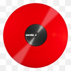 Serato Control Vinyl - Phonograph Record Emoji,Red Recording Emoji