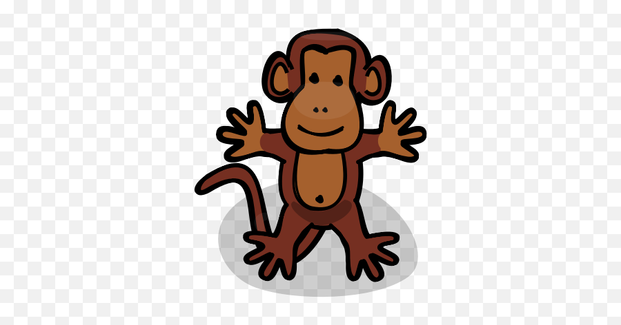 How To Draw A Animated Monkey - Cartoon Monkey Emoji,How To Draw The Monkey Emoji