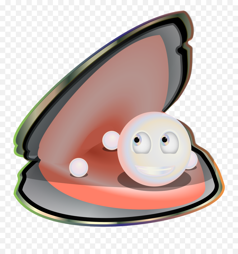 Pearl Smiley Graphic Pearl - Burger King Emoji,Easter Island Emoji