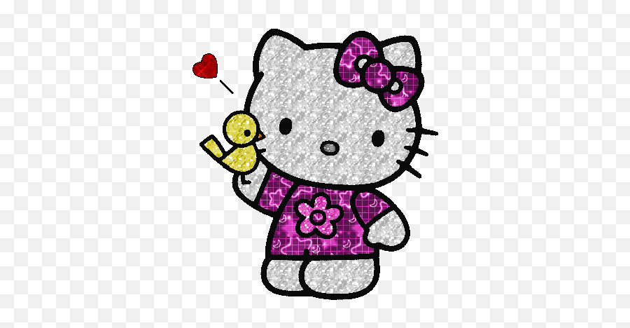 Hello Kitty Glitter Graphics Free Hello Kitty 7 U203au203a Glitter - Hello Kitty Coloring Pages Emoji,Hello Kitty Emoji Outfit