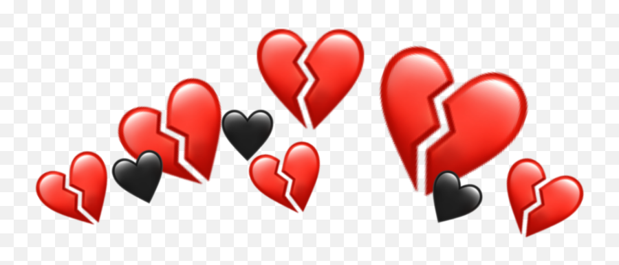 The Most Edited Heartbroken Picsart - Broken Heart Png For Edits Emoji,Guess The Emoji Banana Heartbreak