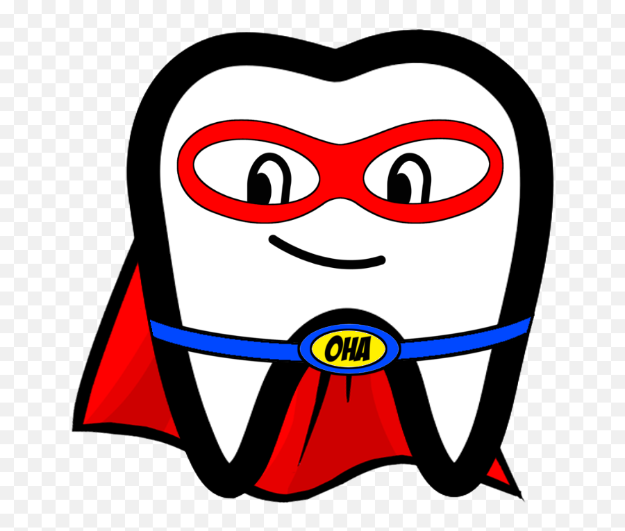 Teeth Clipart Superhero Cartoon Tooth With Cape - Clip Art Superhero Tooth Emoji,Emoticons Superheroes