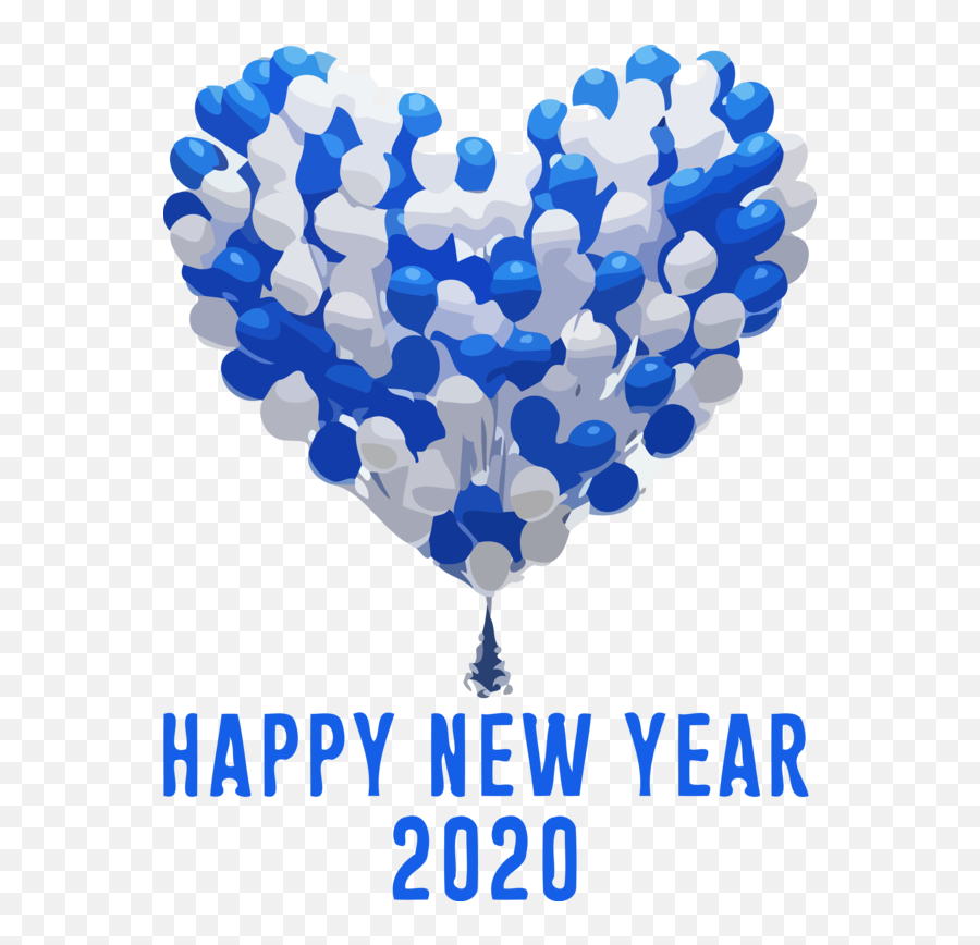 Download New Year Balloon Party Supply For Happy 2020 Cake - Creative Happy New Year Images Hd Emoji,Creative Texts With Emojis My Balloon