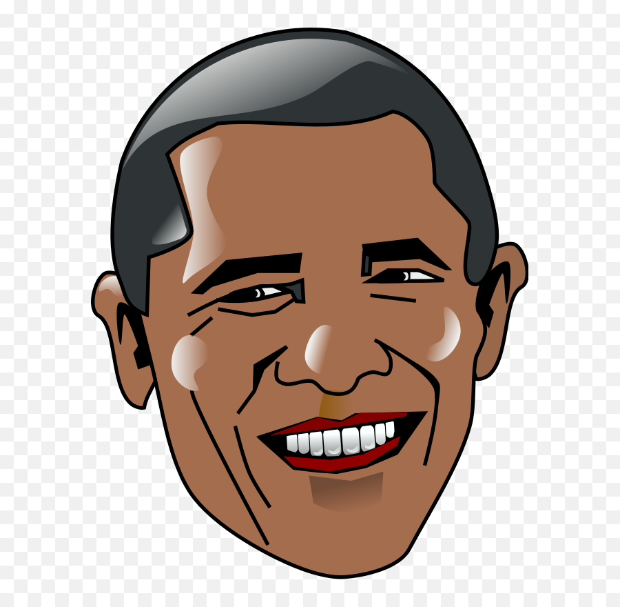 Emotion Headgear Facial Hair Png - Barack Obama Clip Art Emoji,Obama Emotions