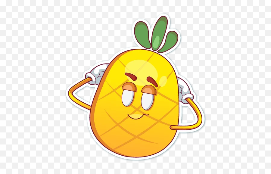 Mr Pineapple Telegram Stickers - Happy Emoji,D.o Emoticon Exo