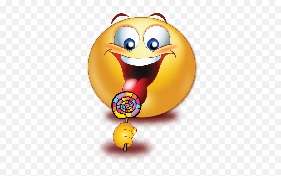 Licking Lollipop Emoji - Emoji Lollipop Candy,Lollipop Emoji