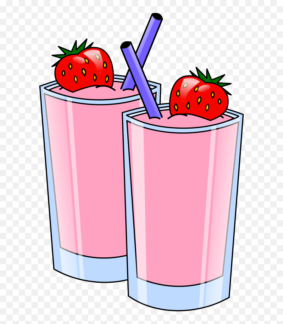 Strawberry Smoothie Drink Beverage Cups Png Svg Clip Art - Transparent Background Smoothie Clipart Emoji,Hot Beverage Emoji