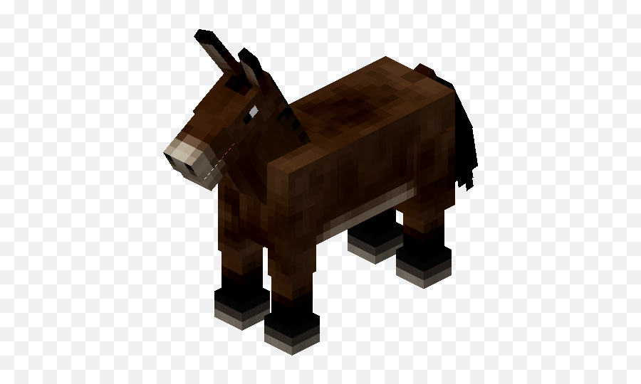 Mule U2013 Official Minecraft Wiki - Minecraft Horse Png Emoji,Emotion Reason Like Two Horses Pulling Same Cart