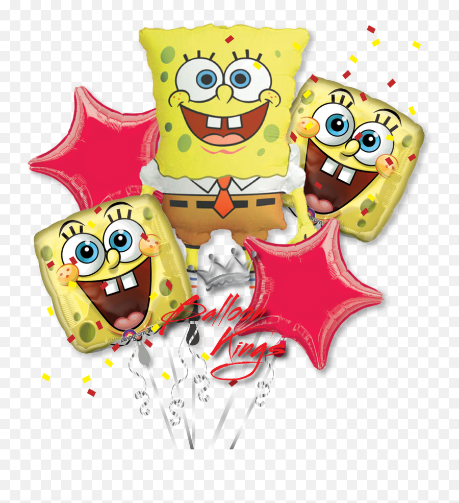Spongebob Bouquet - Spongebob Squarepants Balloon Emoji,Sponge Bob Emojis