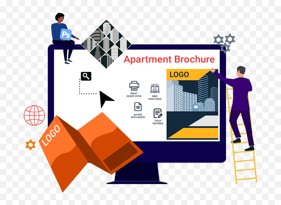 Apartment Brochure Design - Vertical Emoji,Dealing With Emotions Brochure Or Pamphlet