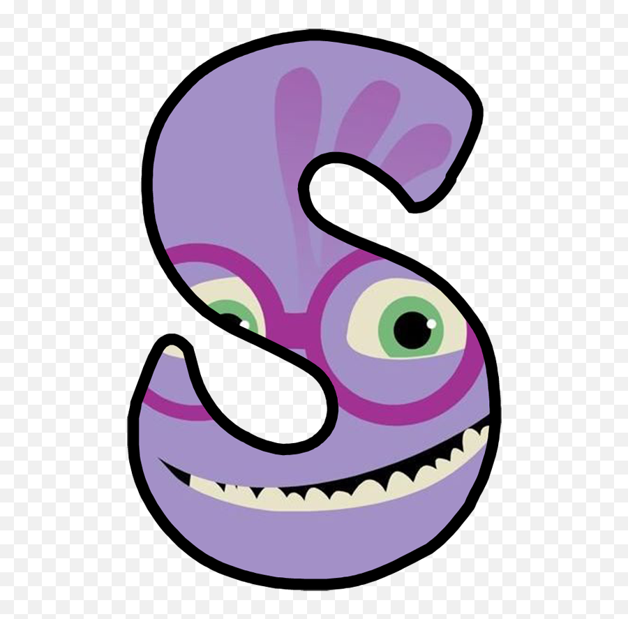 Monster Letter S Clipart - Monster Letter S Clipart Emoji,Purple Monster Emojis
